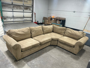 Pottery Barn 3-Pc Pearce Roll Arm Sectional