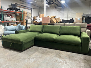 BRAND-NEW Joybird Holt Sectional w/Storage Chaise (Royale Forest)