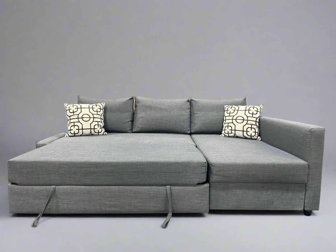 IKEA Gray Friheten Sleeper Chaise Sectional