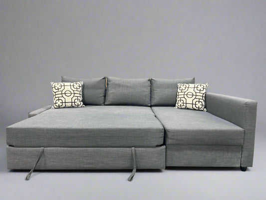 IKEA Gray Friheten Sleeper Chaise Sectional