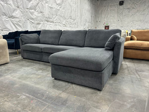 Charcoal Chaise Sectional