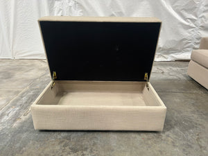 Crate & Barrel Lounge 43” Storage Ottoman