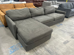 American Signature 2-Pc Gray Jasper Chaise Sectional