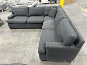 Z Gallerie Dark Gray L-Shaped Sectional