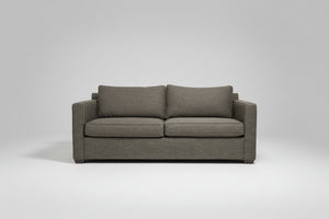 Crate & Barrel Dark Brown Barrett II Queen Sleeper Sofa
