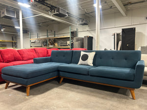 Modway Engage Teal MCM Chaise Sectional