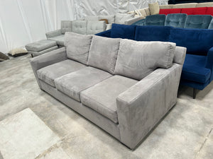 Crate & Barrel 88” Axis Sofa (Nickel)