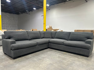 Z Gallerie Dark Gray L-Shaped Sectional