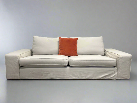 IKEA Sky Grey Kivik Sofa w/ Custom Slipcovers