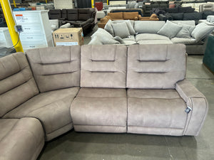 *New* Barcalounger Carmelo Fabric Power Sectional
