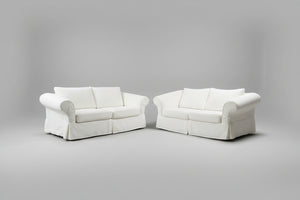 Rowe Furniture 2-Pc White Sofa & Loveseat Set
