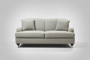 Ethan Allen Gray 76” Oxford Sofa