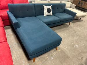 Modway Engage Teal MCM Chaise Sectional