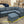 *Perfect Condition* Vintage Blue Rained Chenille LoveSac (5 Seat/7 Side)
