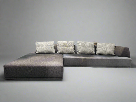 2-Pc Gray Modern Playground Sectional