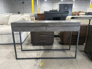 Contemporary Gray Entryway Console Table