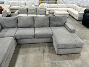 Contemporary Gray U-Shaped Sectional