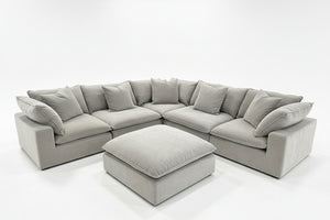 Aiden & Ivy Sereen 6-Pc Modular Sectional (Taupe)