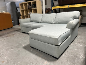 Jonathan Louis Turquoise Reversible Chaise Sectional