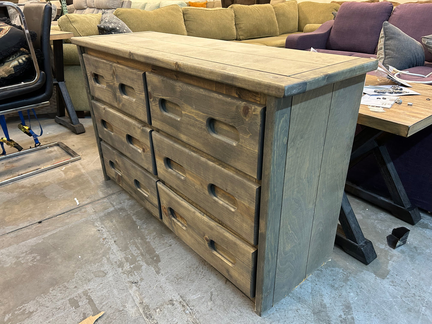 Taupe Wooden Dresser