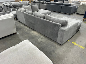 Large Gray U-Shaped Sectional