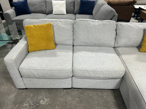 Jonathan Louis 3-Pc Modular Light Gray Chaise Sectional