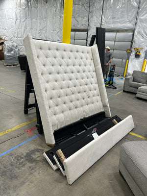 RH Adler Diamond-Tufted Shelter Bed (Queen)