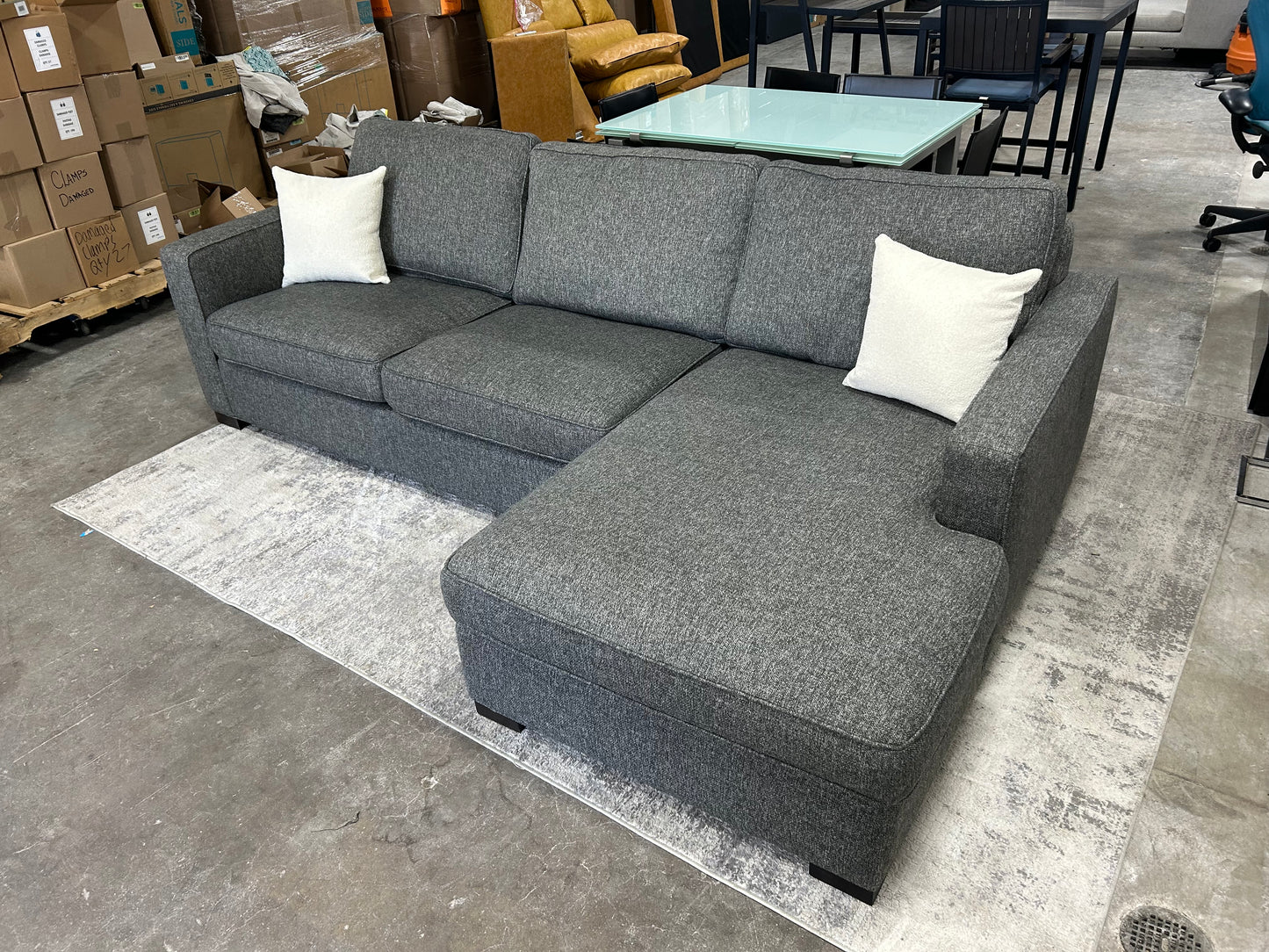 Room & Board Dark Gray Morrison Sectional