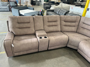 *New* Barcalounger Carmelo Fabric Power Sectional