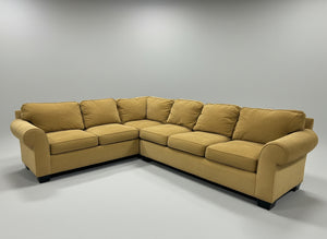 Contemporary Tan L-Shaped Sectional