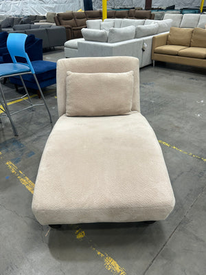 PLUSH Beige Chaise Lounge