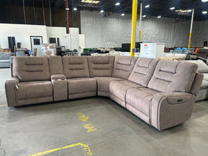 *New* Barcalounger Carmelo Fabric Power Sectional