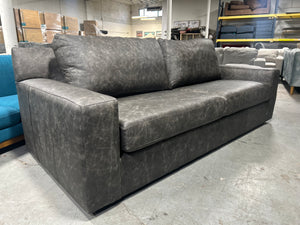 BRAND-NEW Joybird Milo Leather Sofa (Cheyenne Gray Hoss)