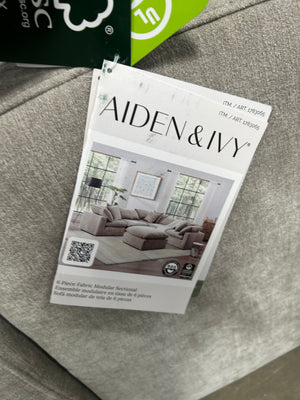 Aiden & Ivy Sereen 6-Pc Modular Sectional (Taupe)