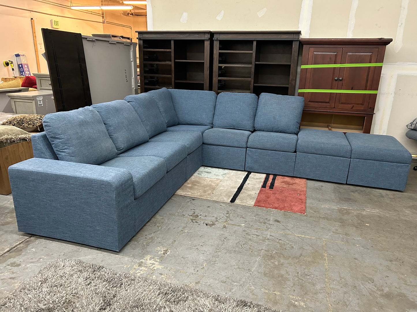 Modular Blue Sectional