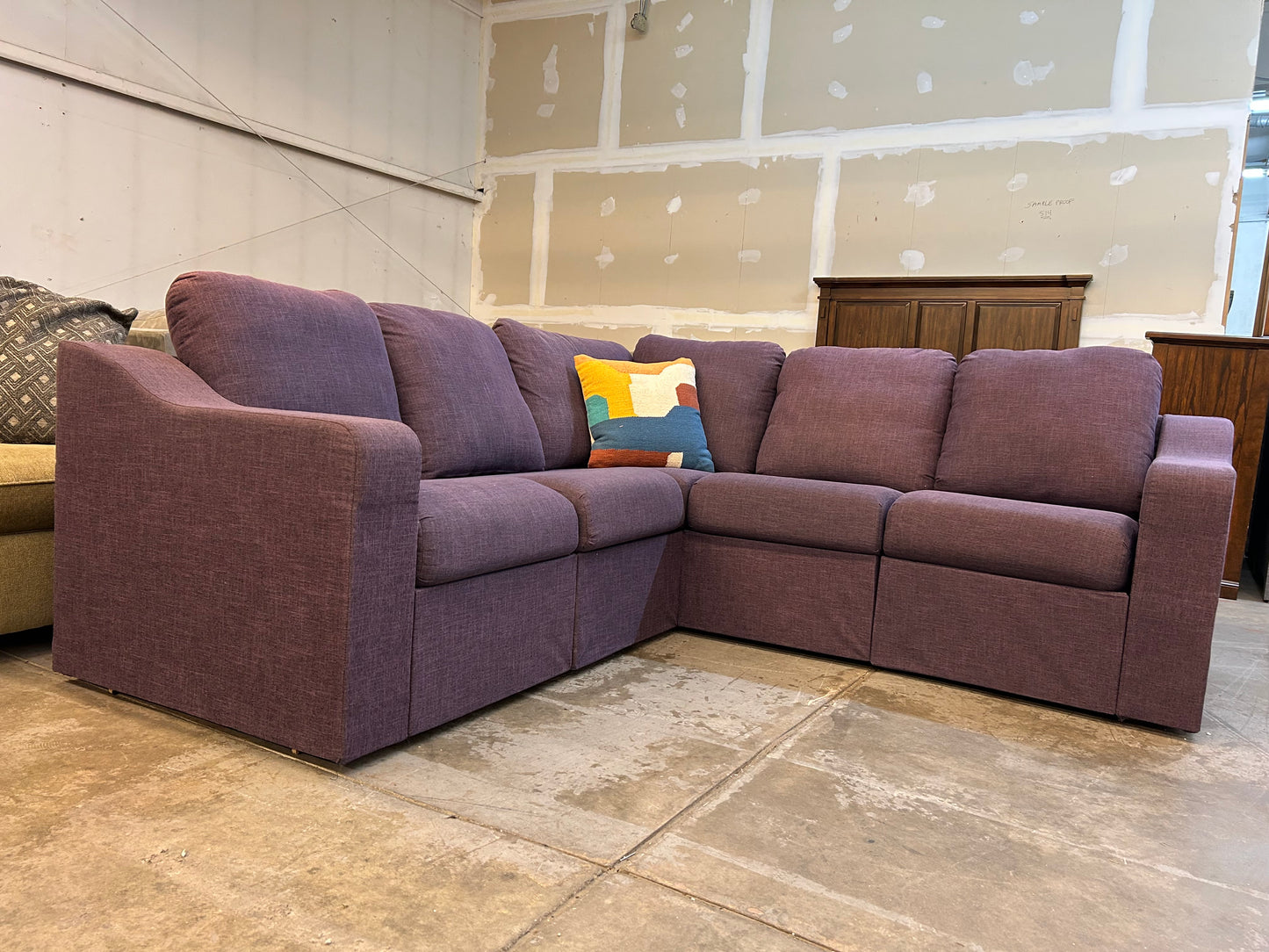 Purple Modular Sectional