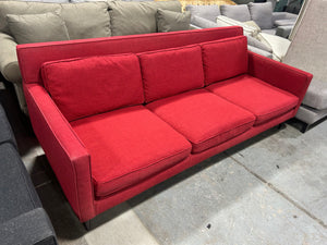 Room & Board 86” Red MCM Sofa