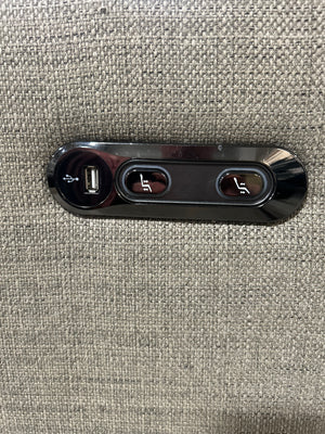 Scandinavian Designs Taupe Power Recliner Sofa