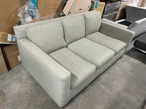 Pottery Barn 81” Light Gray York Square Arm Sofa