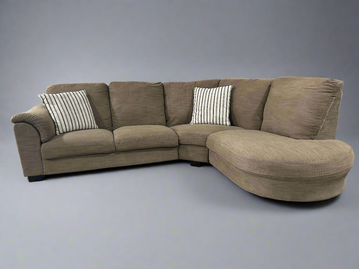 IKEA Taupe 3-Pc Chaise Sectional