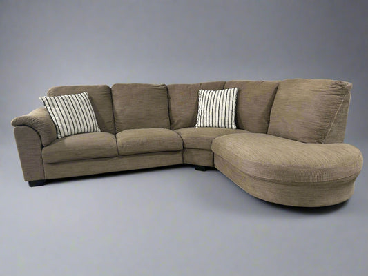 IKEA Taupe 3-Pc Chaise Sectional
