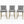 Studded Light Gray Barstools (3)