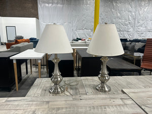 Silver Lamp Set