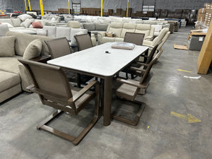 SunVilla Gibson 7-Piece Outdoor Patio Sling Dining Set