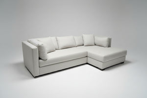 Contemporary Light Gray RAF Chaise Sectional