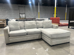 Jonathan Louis Light Gray Chaise Sectional