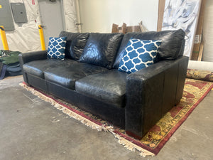 Black Leather Sleeper Sofa