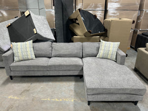 Living Spaces Gray Aries II Chaise Sectional