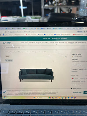 Joybird Lewis Sofa (Faithful Indigo)