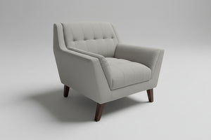 Light Gray MCM Accent Chair